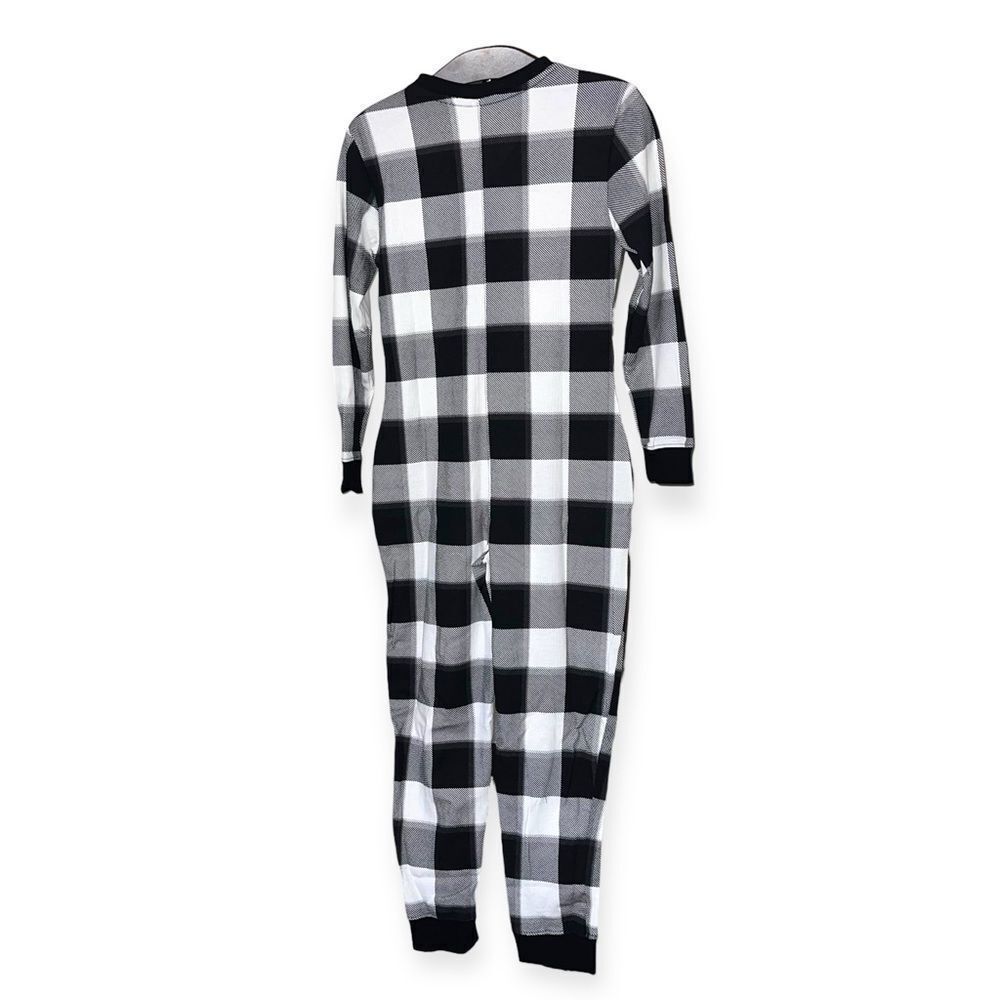 STARS ABOVE Women’s Thermal One Piece Pajamas in Black and Cream Size XS NEW - Picture 12 of 15